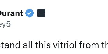 看球网-杜兰特回复网友：真不明白菲尼克斯球迷哪来这么大恶意